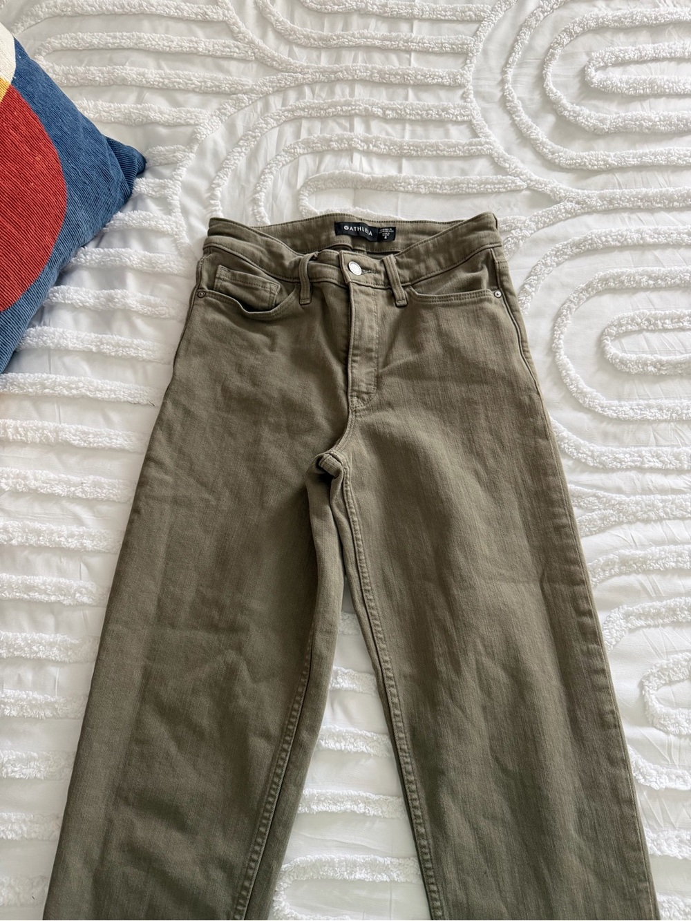 Athleta Olive Green Jeans - Picture 2 of 9